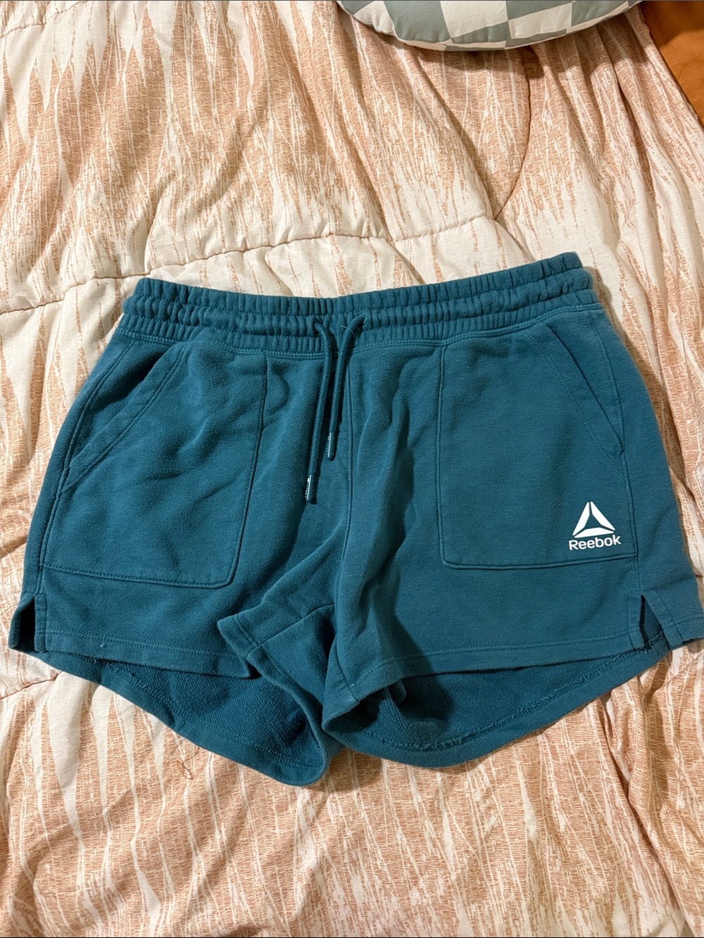Reebok Women's Teal Green Athletic Lounge Shorts